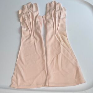 ‎Vtg Stetson light pink long nylon gloves